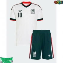 Echipament fotbal Mexic Alexis Vega #10 Tricou Deplasare Mondial 2026 pentru copii maneca scurta (+ Pantaloni scurti)