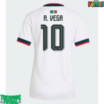 Echipament fotbal Mexic Alexis Vega #10 Tricou Deplasare Mondial 2026 pentru femei maneca scurta