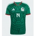 Echipament fotbal Mexic Armando Gonzalez #14 Tricou Acasa Mondial 2026 maneca scurta