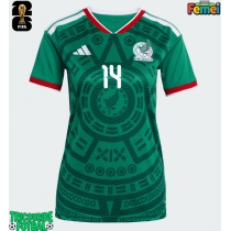 Echipament fotbal Mexic Armando Gonzalez #14 Tricou Acasa Mondial 2026 pentru femei maneca scurta
