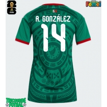 Echipament fotbal Mexic Armando Gonzalez #14 Tricou Acasa Mondial 2026 pentru femei maneca scurta