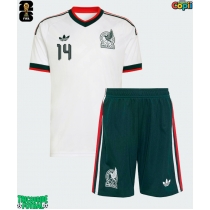Echipament fotbal Mexic Armando Gonzalez #14 Tricou Deplasare Mondial 2026 pentru copii maneca scurta (+ Pantaloni scurti)