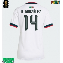 Echipament fotbal Mexic Armando Gonzalez #14 Tricou Deplasare Mondial 2026 pentru femei maneca scurta