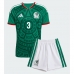 Echipament fotbal Mexic Cesar Montes #3 Tricou Acasa Mondial 2026 pentru copii maneca scurta (+ Pantaloni scurti)