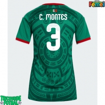 Echipament fotbal Mexic Cesar Montes #3 Tricou Acasa Mondial 2026 pentru femei maneca scurta