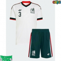 Echipament fotbal Mexic Cesar Montes #3 Tricou Deplasare Mondial 2026 pentru copii maneca scurta (+ Pantaloni scurti)