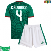 Echipament fotbal Mexic Edson Alvarez #4 Tricou Acasa Mondial 2026 pentru copii maneca scurta (+ Pantaloni scurti)