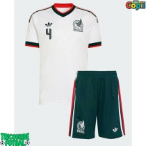 Echipament fotbal Mexic Edson Alvarez #4 Tricou Deplasare Mondial 2026 pentru copii maneca scurta (+ Pantaloni scurti)