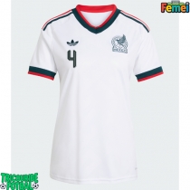 Echipament fotbal Mexic Edson Alvarez #4 Tricou Deplasare Mondial 2026 pentru femei maneca scurta