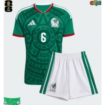 Echipament fotbal Mexic Erik Lira #6 Tricou Acasa Mondial 2026 pentru copii maneca scurta (+ Pantaloni scurti)
