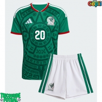 Echipament fotbal Mexic Henry Martin #20 Tricou Acasa Mondial 2026 pentru copii maneca scurta (+ Pantaloni scurti)