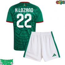 Echipament fotbal Mexic Hirving Lozano #22 Tricou Acasa Mondial 2026 pentru copii maneca scurta (+ Pantaloni scurti)
