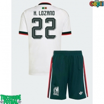Echipament fotbal Mexic Hirving Lozano #22 Tricou Deplasare Mondial 2026 pentru copii maneca scurta (+ Pantaloni scurti)