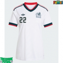 Echipament fotbal Mexic Hirving Lozano #22 Tricou Deplasare Mondial 2026 pentru femei maneca scurta
