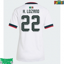 Echipament fotbal Mexic Hirving Lozano #22 Tricou Deplasare Mondial 2026 pentru femei maneca scurta