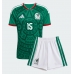 Echipament fotbal Mexic Israel Reyes #15 Tricou Acasa Mondial 2026 pentru copii maneca scurta (+ Pantaloni scurti)