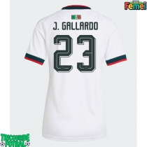 Echipament fotbal Mexic Jesus Gallardo #23 Tricou Deplasare Mondial 2026 pentru femei maneca scurta