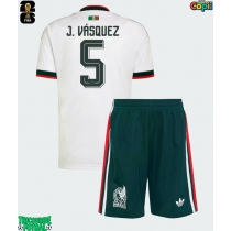 Echipament fotbal Mexic Johan Vasquez #5 Tricou Deplasare Mondial 2026 pentru copii maneca scurta (+ Pantaloni scurti)