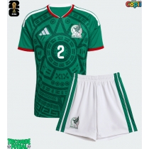 Echipament fotbal Mexic Jorge Sanchez #2 Tricou Acasa Mondial 2026 pentru copii maneca scurta (+ Pantaloni scurti)