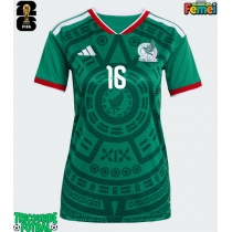 Echipament fotbal Mexic Julian Quinones #16 Tricou Acasa Mondial 2026 pentru femei maneca scurta