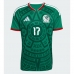 Echipament fotbal Mexic Orbelin Pineda #17 Tricou Acasa Mondial 2026 maneca scurta