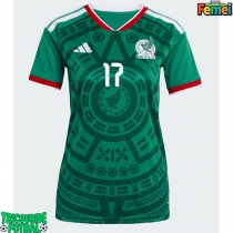 Echipament fotbal Mexic Orbelin Pineda #17 Tricou Acasa Mondial 2026 pentru femei maneca scurta