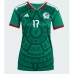 Echipament fotbal Mexic Orbelin Pineda #17 Tricou Acasa Mondial 2026 pentru femei maneca scurta
