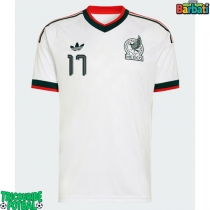 Echipament fotbal Mexic Orbelin Pineda #17 Tricou Deplasare Mondial 2026 maneca scurta