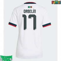 Echipament fotbal Mexic Orbelin Pineda #17 Tricou Deplasare Mondial 2026 pentru femei maneca scurta