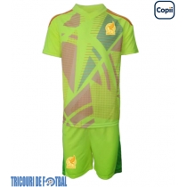 Echipament fotbal Mexic Portar Tricou Deplasare Copa America 2024 pentru copii maneca scurta (+ Pantaloni scurti)