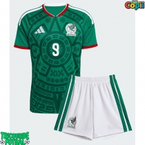 Echipament fotbal Mexic Raul Jimenez #9 Tricou Acasa Mondial 2026 pentru copii maneca scurta (+ Pantaloni scurti)