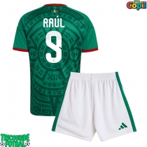 Echipament fotbal Mexic Raul Jimenez #9 Tricou Acasa Mondial 2026 pentru copii maneca scurta (+ Pantaloni scurti)