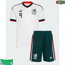 Echipament fotbal Mexic Raul Jimenez #9 Tricou Deplasare Mondial 2026 pentru copii maneca scurta (+ Pantaloni scurti)