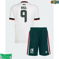 Echipament fotbal Mexic Raul Jimenez #9 Tricou Deplasare Mondial 2026 pentru copii maneca scurta (+ Pantaloni scurti)