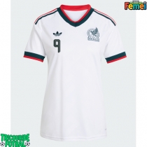 Echipament fotbal Mexic Raul Jimenez #9 Tricou Deplasare Mondial 2026 pentru femei maneca scurta