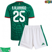 Echipament fotbal Mexic Roberto Alvarado #25 Tricou Acasa Mondial 2026 pentru copii maneca scurta (+ Pantaloni scurti)
