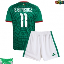 Echipament fotbal Mexic Santiago Gimenez #11 Tricou Acasa Mondial 2026 pentru copii maneca scurta (+ Pantaloni scurti)