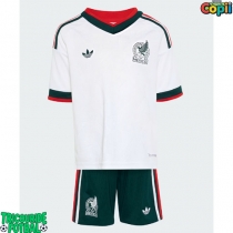 Echipament fotbal Mexic Tricou Deplasare Mondial 2026 pentru copii maneca scurta (+ Pantaloni scurti)