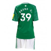 Echipament fotbal Newcastle United Bruno Guimaraes #39 Tricou Deplasare 2025-26 pentru copii maneca scurta (+ Pantaloni scurti)