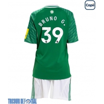 Echipament fotbal Newcastle United Bruno Guimaraes #39 Tricou Deplasare 2025-26 pentru copii maneca scurta (+ Pantaloni scurti)