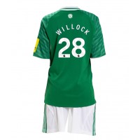Echipament fotbal Newcastle United Joe Willock #28 Tricou Deplasare 2025-26 pentru copii maneca scurta (+ Pantaloni scurti)
