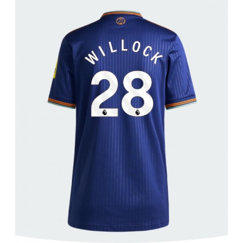 Echipament fotbal Newcastle United Joe Willock #28 Tricou Treilea 2025-26 pentru femei maneca scurta Echipament fotbal Newcastle United Joe Willock #28 Tricou Treilea 2025-26 pentru femei maneca scurta