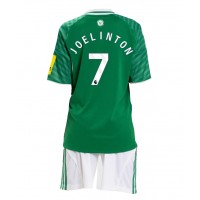 Echipament fotbal Newcastle United Joelinton #7 Tricou Deplasare 2025-26 pentru copii maneca scurta (+ Pantaloni scurti)