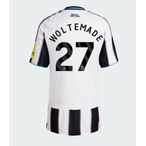 Echipament fotbal Newcastle United Nick Woltemade #27 Tricou Acasa 2025-26 pentru femei maneca scurta Echipament fotbal Newcastle United Nick Woltemade #27 Tricou Acasa 2025-26 pentru femei maneca scurta