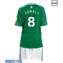 Echipament fotbal Newcastle United Sandro Tonali #8 Tricou Deplasare 2025-26 pentru copii maneca scurta (+ Pantaloni scurti)