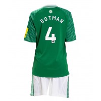 Echipament fotbal Newcastle United Sven Botman #4 Tricou Deplasare 2025-26 pentru copii maneca scurta (+ Pantaloni scurti)