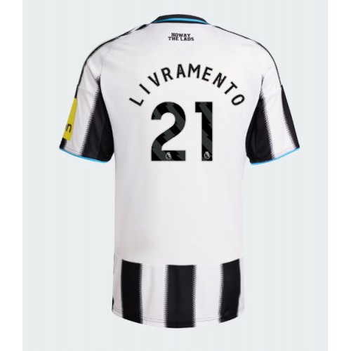 Echipament fotbal Newcastle United Tino Livramento #21 Tricou Acasa 2025-26 maneca scurta Echipament fotbal Newcastle United Tino Livramento #21 Tricou Acasa 2025-26 maneca scurta