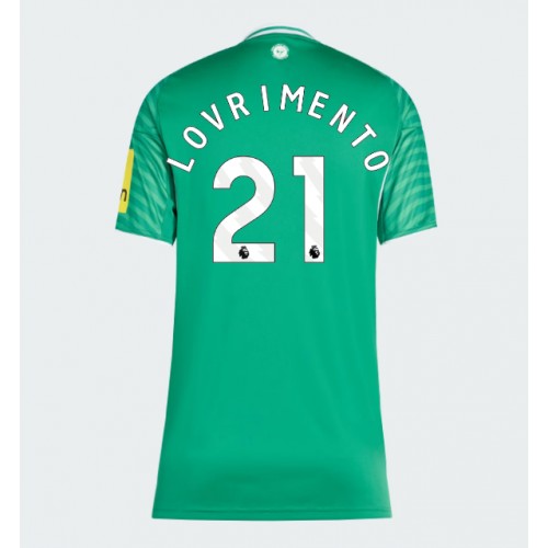 Echipament fotbal Newcastle United Tino Livramento #21 Tricou Deplasare 2025-26 pentru femei maneca scurta Echipament fotbal Newcastle United Tino Livramento #21 Tricou Deplasare 2025-26 pentru femei maneca scurta