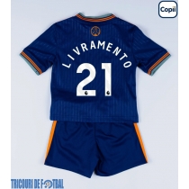 Echipament fotbal Newcastle United Tino Livramento #21 Tricou Treilea 2025-26 pentru copii maneca scurta (+ Pantaloni scurti)