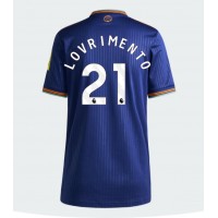Echipament fotbal Newcastle United Tino Livramento #21 Tricou Treilea 2025-26 pentru femei maneca scurta Echipament fotbal Newcastle United Tino Livramento #21 Tricou Treilea 2025-26 pentru femei maneca scurta